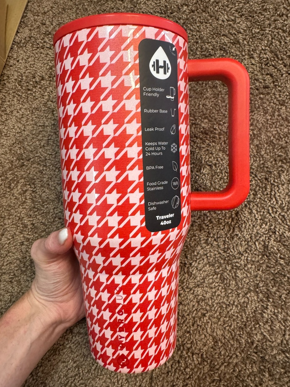 ACTA Hydrojug Halle Houndstooth 40oz